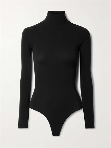 Commando Stretch Jersey Turtleneck Thong Bodysuit Net A Porter