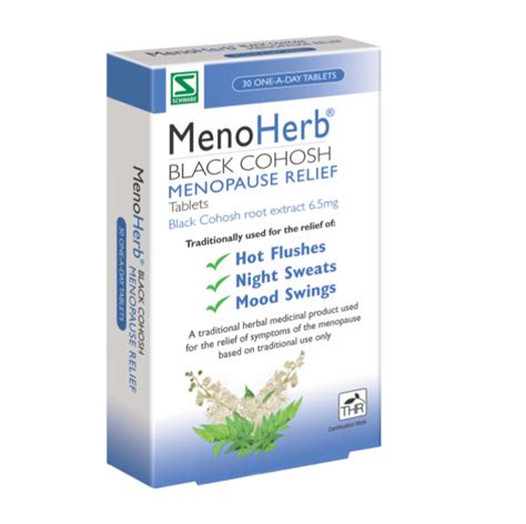 MenoHerb Black Cohosh Menopause relief Tablets | Schwabe Pharma UK – Nature's Way