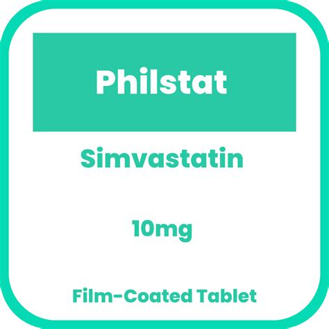 Philstat Simvastatin Mg Film Coated Tablet S Price In The