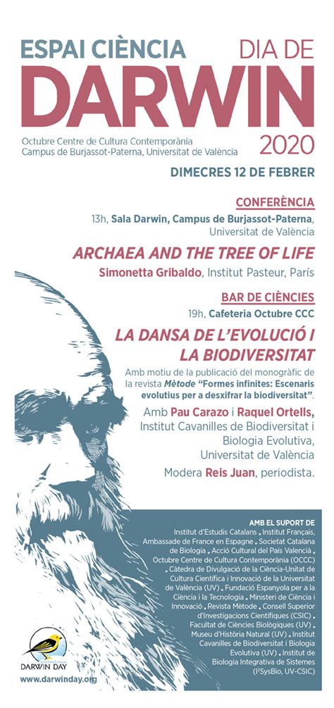 Biovedruna Events València esta setmana 12 de febrer Día de Darwin