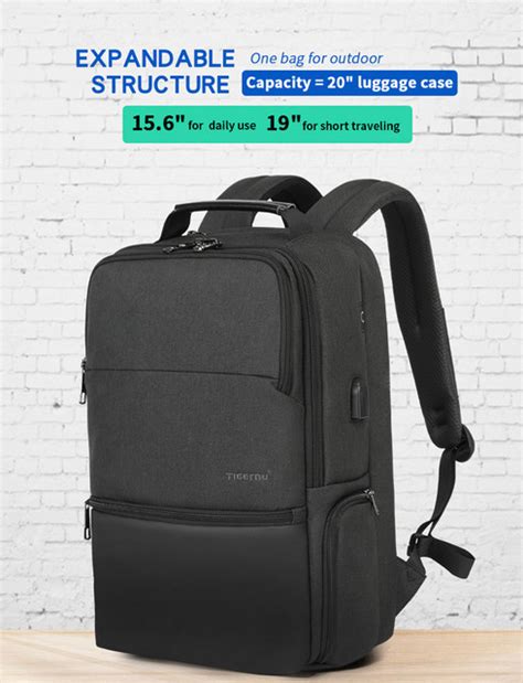 Tigernu T-B3905 Anti Theft 15.6 inch Laptop Travel Backpack Bag with F ...