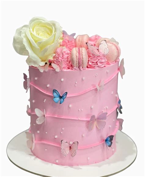 Bright Pink Butterfly Cake - Sugar Whipped Cakes Website