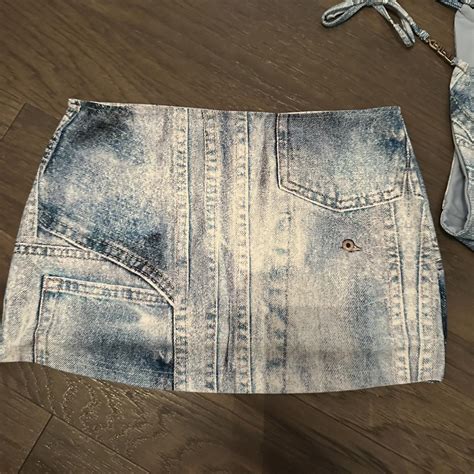 THE KRIPT JEAN BIKINI SET AND SKIRT All Brand New Depop