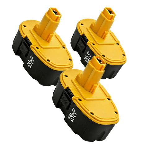 Vinida 3Pack 18V 4 6Ah Rechargeable Ni MH Battery For Dewalt DC9096