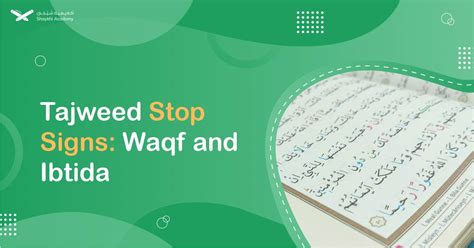 Tajweed Stop Signs Waqf And Ibtida With Examples And Symbols Shaykhi