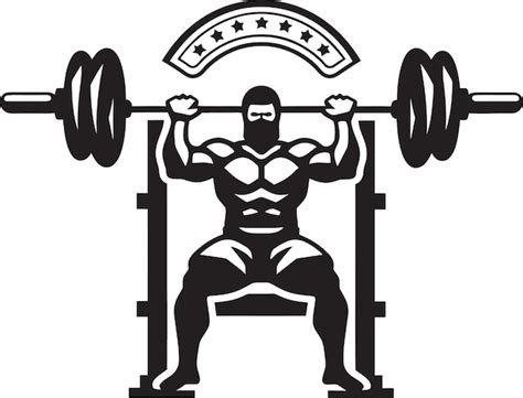 Premium Vector A Drawing Of A Man Lifting A Barbell With The Words