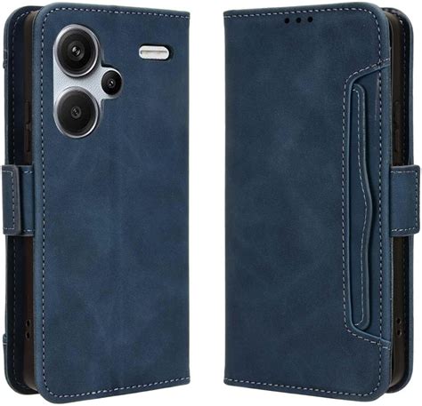 Goken Coque Folio Cuir Étui Pour Xiaomi Redmi Note 13 Pro Plus 5g Pro Antichoc Portefeuille