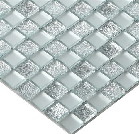 Silver Crystal Mirror Glass Mosaic Tiles Hmgm2008b For Kitchen Backsplash Tile Bathroom Shower