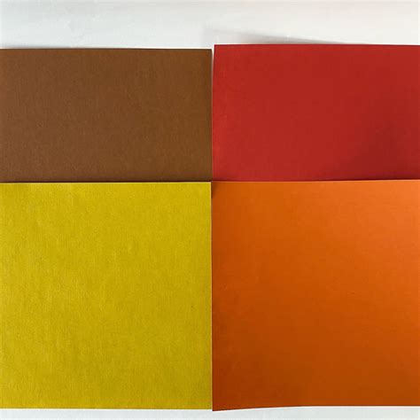 Origami Paper Sheets Multi Color Kraft Paper 40 Sheets For Etsy Uk