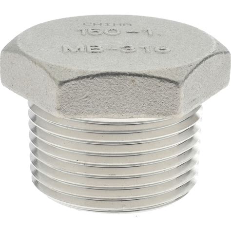 Merit Brass Pipe Hex Plug 1 Fitting 316 Stainless Steel Msc Direct