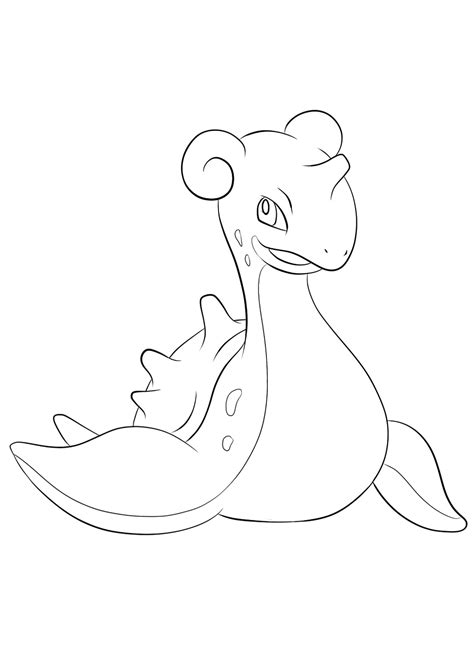 Dibujos De Lapras Para Imprimir Y Colorear Pokemon