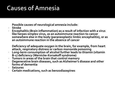 Transient Global Amnesia Causes Laderseal