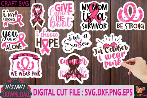 Breast Cancer Pink Awareness Ribbon Svg Graphic By Craft Svg · Creative Fabrica