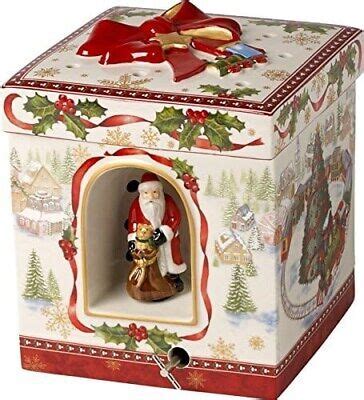 Villeroy Boch 6613 Christmas Toys Geschenkpaket Spieluhr 20 6 X