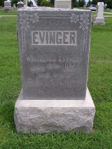 William Henry Evinger Find A Grave Memorial