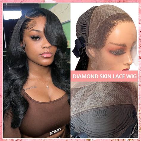 Fblhair High Quality Body Wave Pre Plucked And Bleached Diamond Skin Lace Wig China 20 Inch