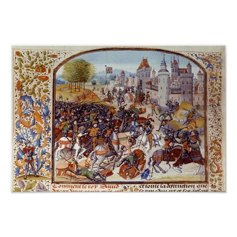 Battle of Neville's Cross from the Hundred Poster | Zazzle in 2022 ...