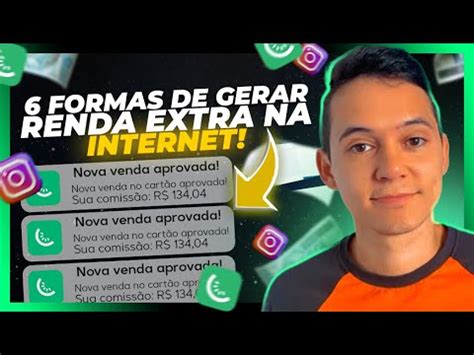 6 FORMAS DE GERAR RENDA EXTRA Na Internet Mesmo Que Seja INICIANTE