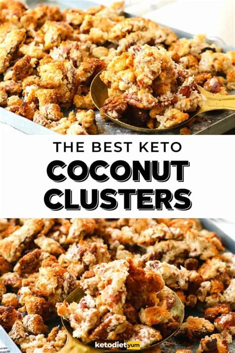Keto Coconut Clusters With Almonds And Pecans Keto Diet Yum