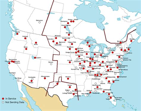 Map of FDR locations in North America | Download Scientific Diagram