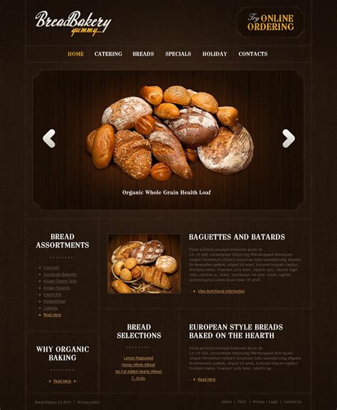 Bakery Website Templates