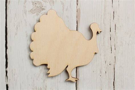 Turkey Cutout Wood Turkey Shape Thanksgiving Decor