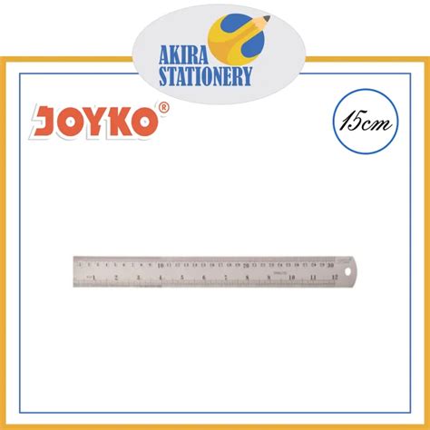 Ruler Mistar Penggaris Besi Joyko Stainless Steel Cm Lazada