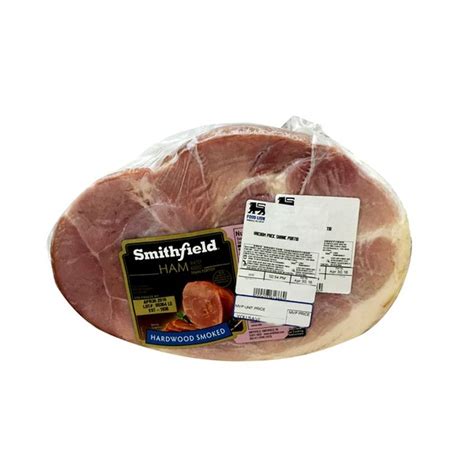 Smithfield Hardwood Smoked Shank Portion Ham Fully Cooked 16 Oz