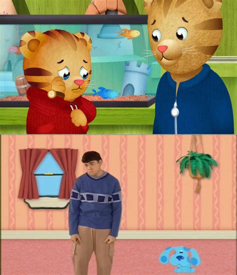 Joe And Blue Feels Sorry For Daniel Tiger By Jack1set2 On Deviantart