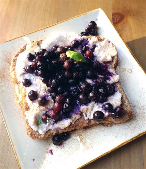 Ezekiel Bread French Toast with Vanilla Cinnamon Ricotta, Fresh ...