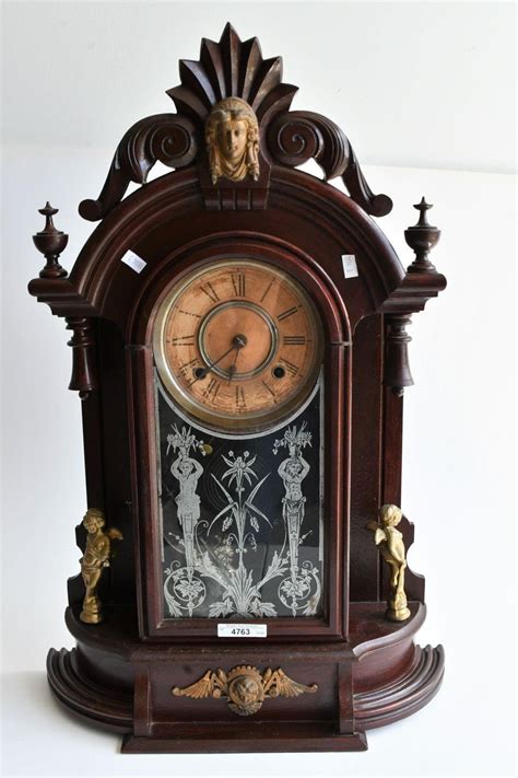 Sold Price Rare Ansonia Triumph Clock With Original Silvered Door And