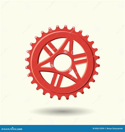 Icono Del Engranaje De La Bici Ilustraci N Del Vector Ilustraci N De