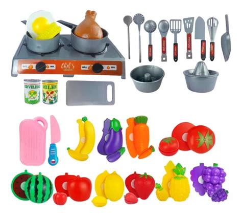 Kit Comidinha Mini Cozinha E Frutas De Brinquedo Infantil Mercadolivre