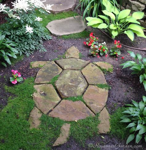 Turtle Stepping Stone In A Cottage Garden Path Modern Design 3 In