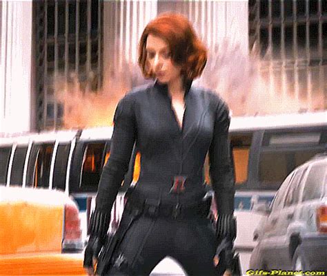 Scarlett Johansson Black Widow Walking 