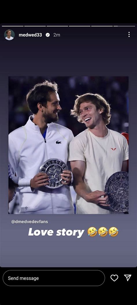 Love Story Daniil Medvedev Jokingly Reacts To Bromance With