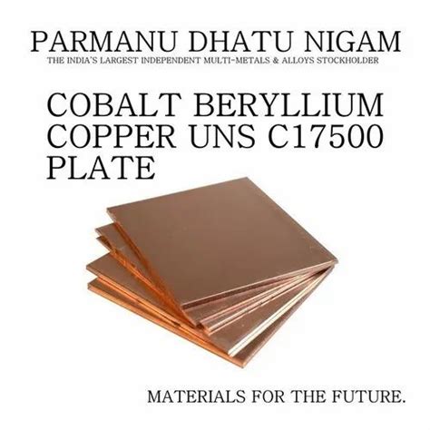 Cobalt Beryllium Copper Uns C Plate At Rs Kg Beryllium