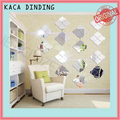 Jual Kaca Dinding Acrylic Lampion Impor 1 Set Isi 4kaca Tempel Kaca