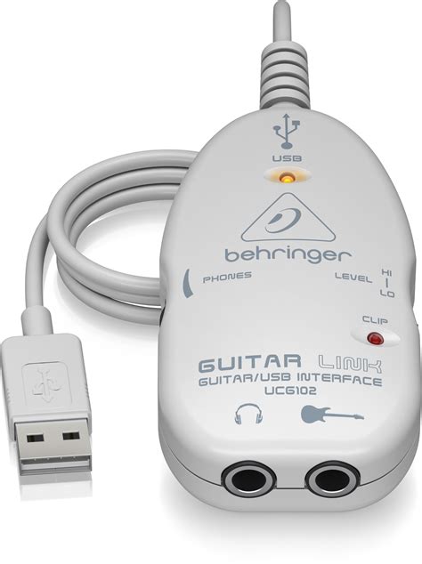 BEHRINGER GUITAR LINK UCG102 The Ultimate Guitar To USB Interface For