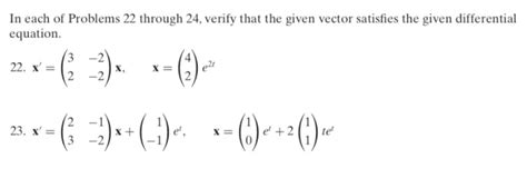 Solved In Each Of Problems 22 Through 24 Verify That The