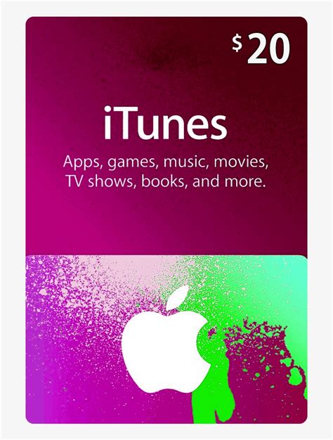 Itunes T Card 20 Apple Itunes T Card Transparent Png