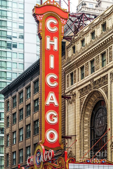 Chicago Theatre Marquee Sign Photograph By Paul Velgos Fine Art America