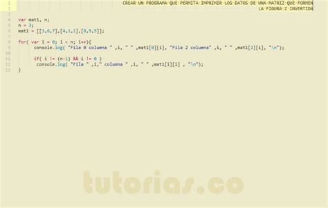 Arrays Javascript Figura Matriz Z Invertida Tutorias Co