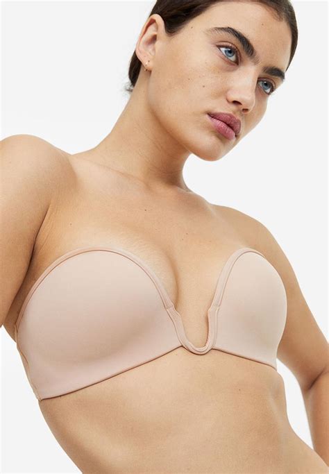 Jersey Push Up Balconette Bra Light Beige 1150326001 Handm Bras