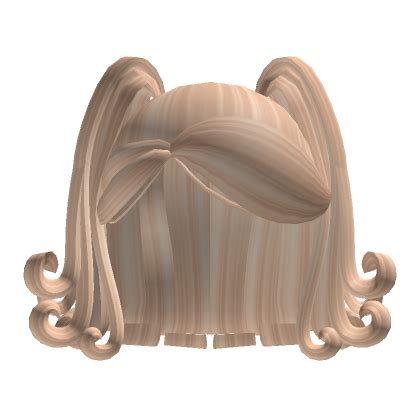 Layered Ponytail Curls Blonde Roblox