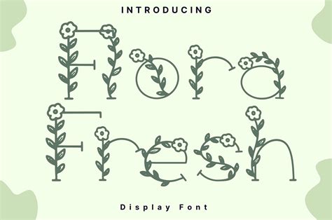 Flora Fresh Font By AchiArt Creative Fabrica