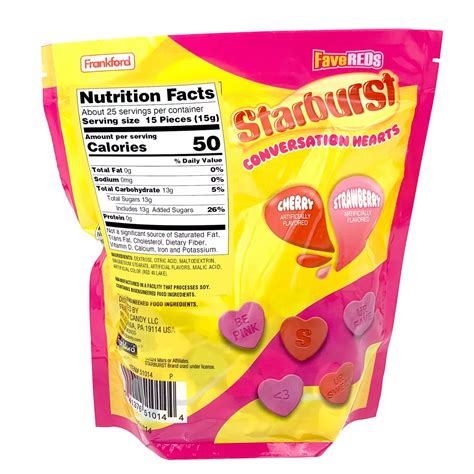 Frankford Starburst Favereds Conversation Hearts Valentines Candy