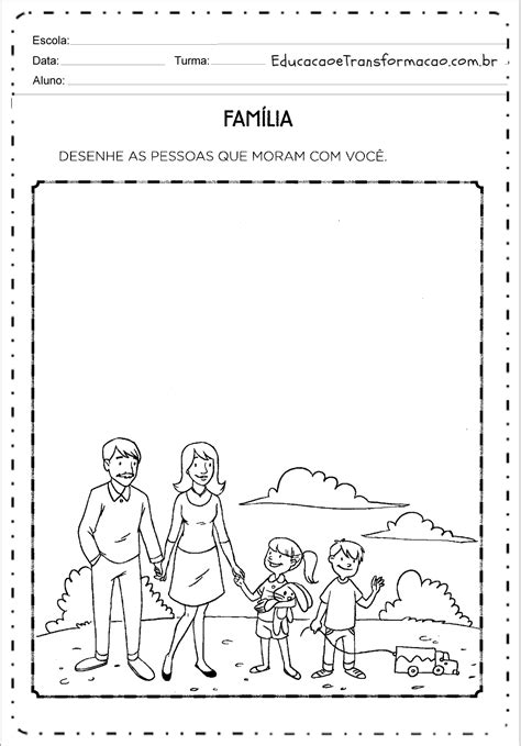 Atividades Sobre Familia 3 Ano