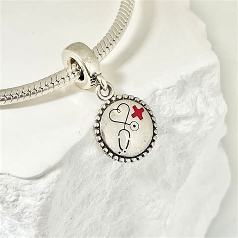 Pandora Nurse Bracelet Charm Nurse Dangle Charm Pendant S925 Silver