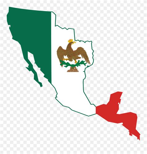 First Mexican Empire Flag Map Clipart (#5486048) - PinClipart